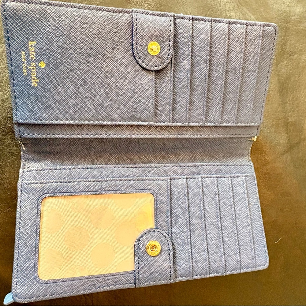 Kate Spade Blue Seahorse Wallet - Picture 4 of 13